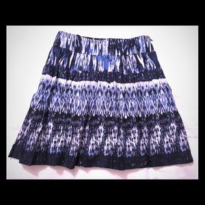 Blue, white and black shirt